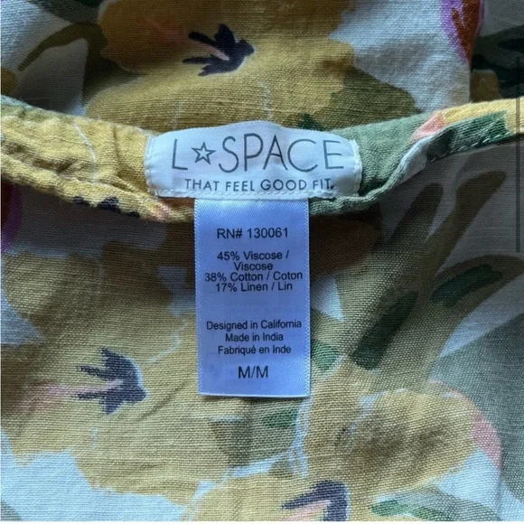 L*Space Floral Linen Blend Dress Mykonos in Ibiza - Picture 11 of 13